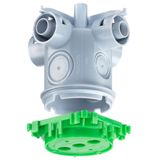 Conc. constr. ceiling junction box with plaster skin, exit opening Ø 60 mm