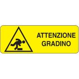 Rectangular danger sign - 350 x 125 mm