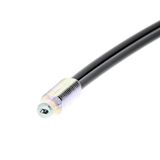 Fiber optic sensor head, diffuse, M6 cylindrical axial, R25 fiber, 10 E32 1231G