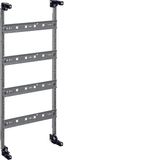 Equipment unit for FW flush encl. with 4 DIN rails, without cover, 600