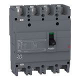 circuit breaker Easypact EZC250H - TMD - 250 A - 4 poles 3d