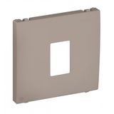 COV PLAT F/SINGLE RJ45 COMP SOCKETS CHAMPAGNE