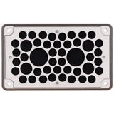 Flange plate, IP66, insulating material, blind