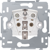 Base for socket outlet with side earthing, flush-mounting depth 28.5 m