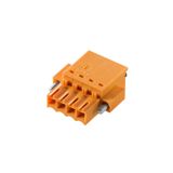 PCB plug-in connector, female plug, 3.50 mm, Number of poles: 4, 180°, PUSH IN with actuator, Clamping range, max. : 1.5 mm², Box