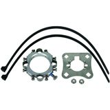 Fixing kit Al/StSt for supporting tubes D 50mm for four HVI light Cond