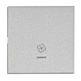 Rocker S 55, tranparent control window, symbol fan, silver