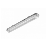 G-TECH Hermetic luminaire 2x60 T8 LED (single-sided connection), G13, IP65, IK06, ABS/PS, gray