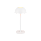 Ricardo LED outdoor table lamp matt white rechargeable