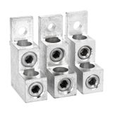 Terminal clamp sets for rigid and flexible cables. 3-piece set, each covers 1 pole for double cables for GL0320…GL0630