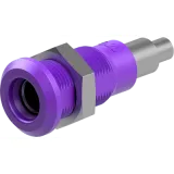 4 mm socket, solder connection, mounting Ø 8.1 mm, purple, 64.3042-26