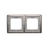 IP44 double frame, Inox, metallized