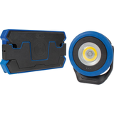 Set of LED battery spotlights with induction charging station