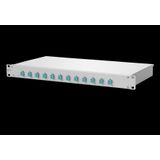 OpDAT fix patch panel splice 12xLC-D OM3, 12 front cover