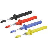 Test probe, socket 4 mm, rigid, 1 kV, yellow, 66.9112-24