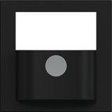 Cover with button for motion detector, A.x/C.x night black glossy