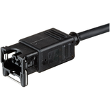 Valve plug MJC 0° with cable LED V2A PUR 2x0.75 bk 1.3m