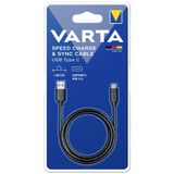 VARTA 57944 101 401 Charge&Sync Cable with USB C BL1
