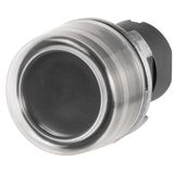 Guarded push-button, black, rubber cap