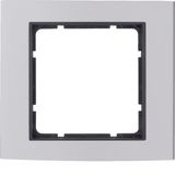 Frame 1gang, B.3, al./ant. matt, al. anodised