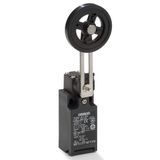 Limit switch, Adjustable roller lever, form lock (metal lever, rubber D4N 0069H