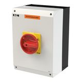 P3 Insulated enclosure, 80 A,Surface mounting, 4 pole, Form I5-SI, Red