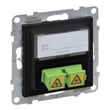 SC/APC SINGLE MODE FIBER OPTIC SOCKET BLACK