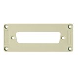 Adapter plate (industrial connector), Plastic, Colour: grey, Size: 6
