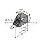 Inductive Sensor With Extended Switching Distance   NI50U-QV40-AN6X2-H1141