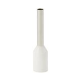 Single insulated sleeve terminal HI 1.0/10-bi white, Al/Cu