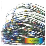 LED Christmas nano chain, green, 4 m, outdoor and indoor, multicolour, timer