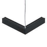 SUP2 TRACK U ELEC-FEED CON 48V 90° BK - Angle connector 90° (electric)