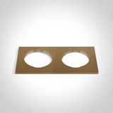 BRASS DECORATIVE BASE SQUARE DOUBLE FOR 10105H / 10112HA