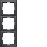 Frame 3gang, S.1, ant., matt