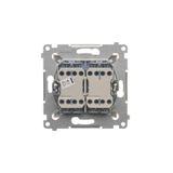 Single contact push button without pictogram IP44, IP44, 10AX, dark grey