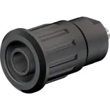 4 mm socket, solder connection, mounting Ø 12.2 mm, CAT III, CAT IV, black, 49.7091-21