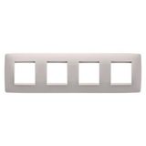 ONE INTERNATIONAL PLATE - IN PAINTED TECHNOPOLYMER - 2+2+2+2 MODULES HORIZONTAL - NATURAL BEIGE - CHORUSMART