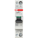 Residual current circuit breaker 1P+N, C Char. 6 A, 30ma, 6ka, Type F
