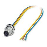 SACC-DSI-M12MSD-4CON-M16/0,5 - Device connector, rear mounting