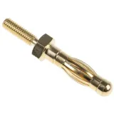 Mounting nut, M2, W 4 mm, H 1.2 mm, outer Ø 4.6 mm, brass, DIN 439, 22.6601