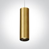 BRUSHED BRASS PENDANT GU10 10W DARK LIGHT