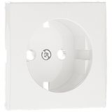 COVER PLATE F/EARTH SOCKET (SKO TYPE) WHITE