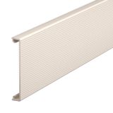 Cover fluted 80x2000mm Polyvinylchloride Cream RAL 9001