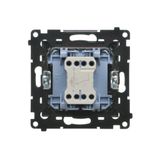 Two-way switch with LED illumination - separate backlight for each key, (module), Simon 24, IP20, 10AX, white