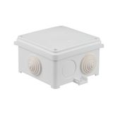 Surface junction box N90x90 white