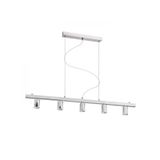 RALLONG V pendant ceiling base chrome 230V LED E27 5x15W