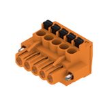 PCB plug-in connector, female plug, 5.08 mm, Number of poles: 5, 90°, PUSH IN with actuator, Clamping range, max. : 3.31 mm², Box