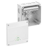 Junction box, Type of protection IP66, max. 10², Impact strength IK07, Protection class II, Ui 690V AC, Ui 690V DC, DLG, VDE, Halogen free