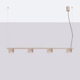 Chandelier AURA 4 taupe Gx53