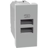 MatixGO - AA usb charger 1m grey